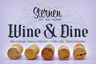 Am Wine&amp;Dine werden 10 Weine serviert